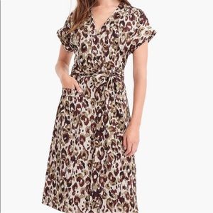 J. Crew Camo Wrap Dress - Size 2P